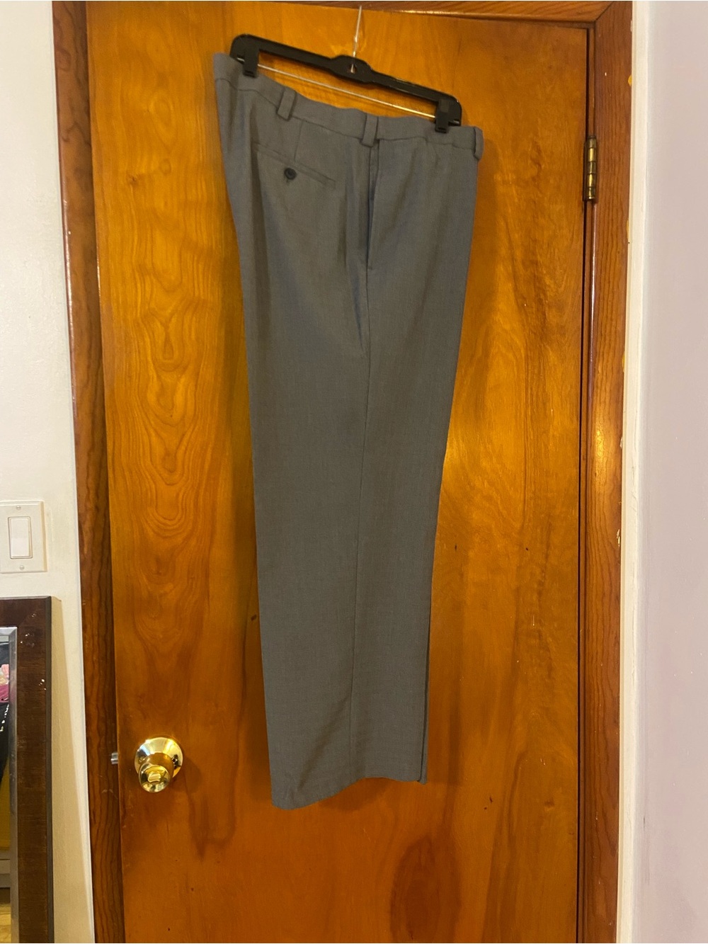 NWOT🔥Haggar Men's Gray Flat Front Dress Pants